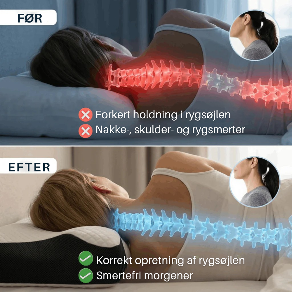 Restora™ | Ergonomisk nackkudde i memoryskum