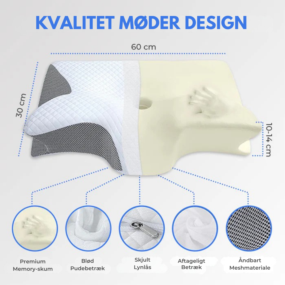 Restora™ | Ergonomisk nackkudde i memoryskum