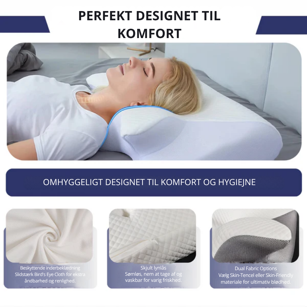 Restora™ | Ergonomisk nackkudde i memoryskum