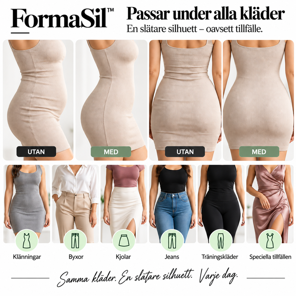 Contoura™ | Formande trosor med hög midja